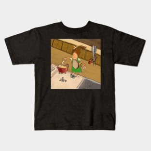 Frying Chicken Kids T-Shirt